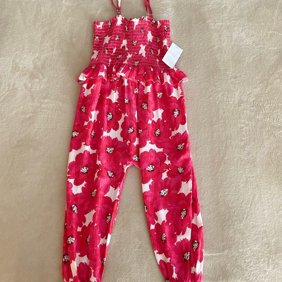 Jessica Simpson Floral Toddler Jumpsuit Suit - Size 3T - Picture 7 of 10